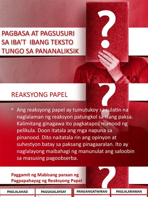 REAKSYONG PAPEL Flashcards .